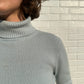 Blue Cashmere Turtleneck