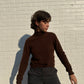 Brown Cashmere Turtleneck