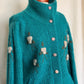 Wool Floral Cardigan