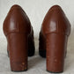 Brown Chunky Heels
