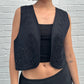 Black Beaded Vest