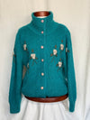 Wool Floral Cardigan