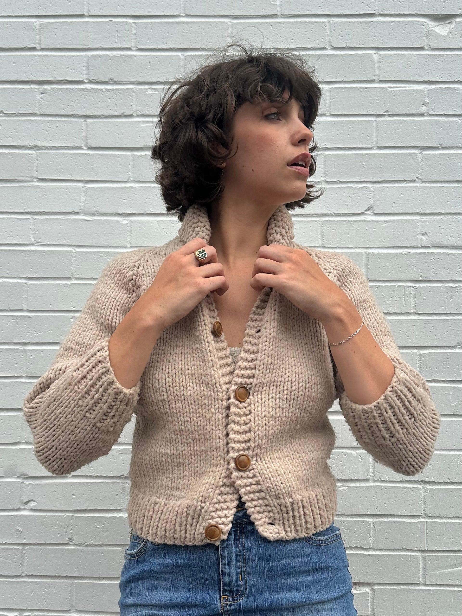 vintage コットンニットカーディガン 魚 fish 古着 ジャンティーク Fish Cardigan – Lucky Raine Vintage