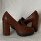 Brown Chunky Heels