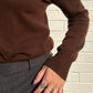 Brown Cashmere Turtleneck