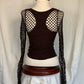 Y2K Fishnet Top