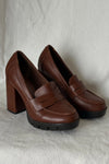 Brown Chunky Heels