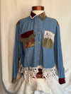 Boho Lace Button Down