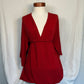 Deep Red Blouse