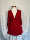 Deep Red Blouse