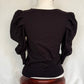 Puffy Sleeve V-Neck