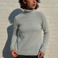 Blue Cashmere Turtleneck