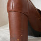 Brown Chunky Heels