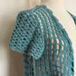 Blue Crochet Shrug