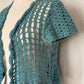 Blue Crochet Shrug