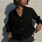 Black Brittany Button Up