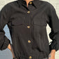 Black Brittany Button Up