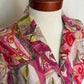 Abstract Linen Blouse