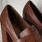Brown Chunky Heels
