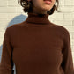 Brown Cashmere Turtleneck