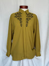 Green Retro Blouse