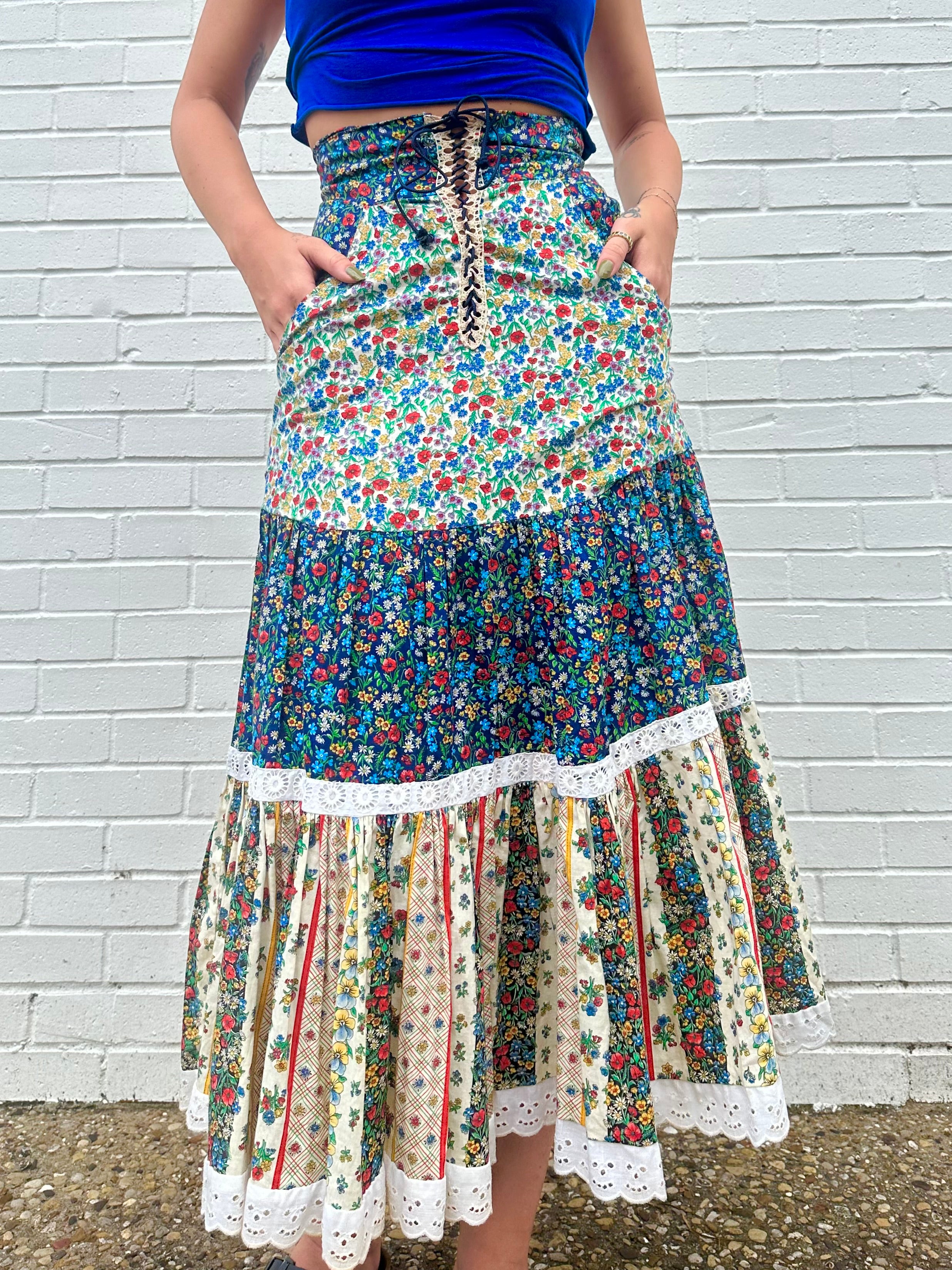 Gunne Sax Prairie Skirt – Lucky Raine Vintage