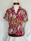 Abstract Linen Blouse