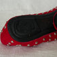 Red Studded Flats