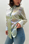 Iridescent Button Up